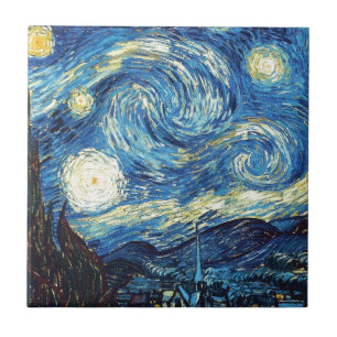 van gogh the star night 1889 Vintag Art Fliese