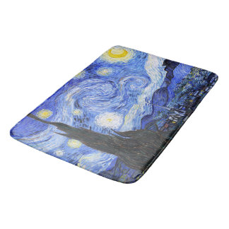 Van Gogh The Starry Night Badematte