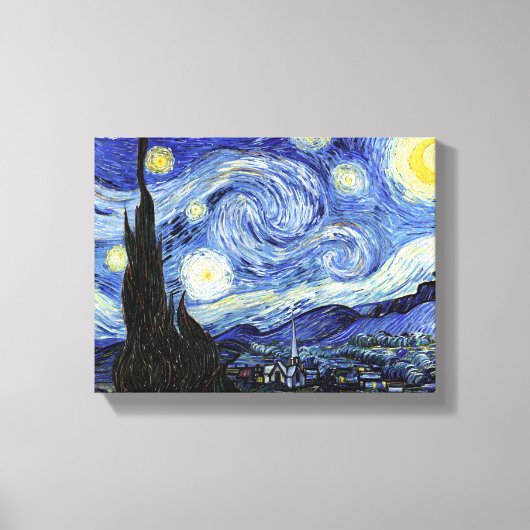 Van Gogh The Starry Night Leinwanddruck (Vorderseite)