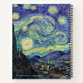Van Gogh The Starry Night Notebook Notizblock (Rückseite)