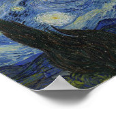 Van Gogh The Starry Night Poster (Ecke)