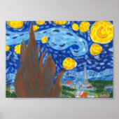 Van Gogh, The Starry Night Print, Value, Poster (Vorne)