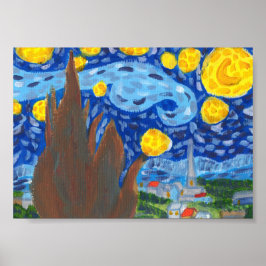 Van Gogh, The Starry Night Print, Value, Poster
