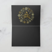 Van Gogh - The Starry Night - White Christmas Card Karte (Innenseite)