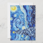 Van Gogh - The Starry Night - White Christmas Dankeskarte<br><div class="desc">Dieses Design zeigt eine Weihnachtsthema Adoption des klassischen Ölgemäldes "The Starry Nigh" von Vincent Van Gogh - dem niederländischen Maler,  der weithin als einer der beststen Maler aller Zeiten gilt.</div>