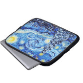 Van Gogh - The Starry Night - White Christmas Laptopschutzhülle (Vorne Knopf)