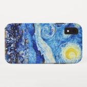 Van Gogh - The Starry Night - White Christmas Post Case-Mate iPhone Hülle (Rückseite (Horizontal))