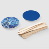 Van Gogh - The Starry Night - White Christmas Post Fächer (Non-assembled)