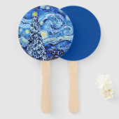 Van Gogh - The Starry Night - White Christmas Post Fächer (Vorne und Hinten)