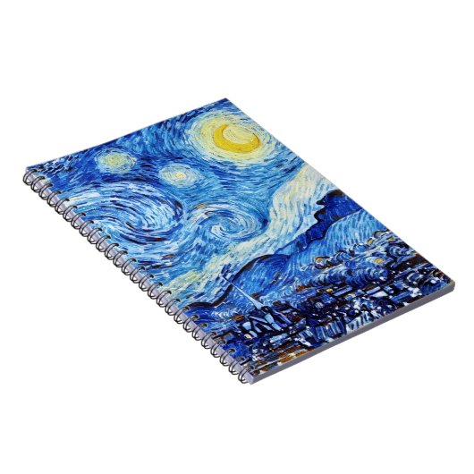 Van Gogh - The Starry Night - White Christmas Post Notizblock (Rechte Seite)
