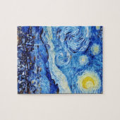 Van Gogh - The Starry Night - White Christmas Post Puzzle (Horizontal)