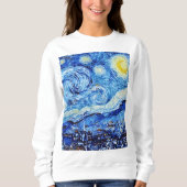 Van Gogh - The Starry Night - White Christmas Post Sweatshirt (Vorderseite)