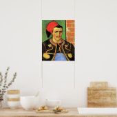 Van Gogh, The Zouave, Vintager Impressionismus Art Poster (Küche)
