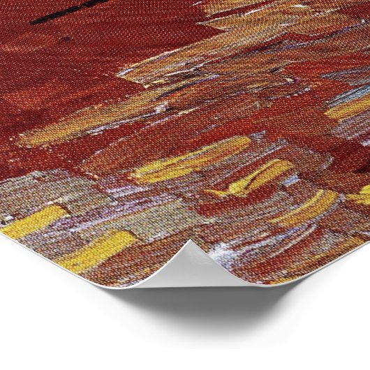 Van Gogh Three Sunflowers Original Art Masterpiec  Poster (Ecke)