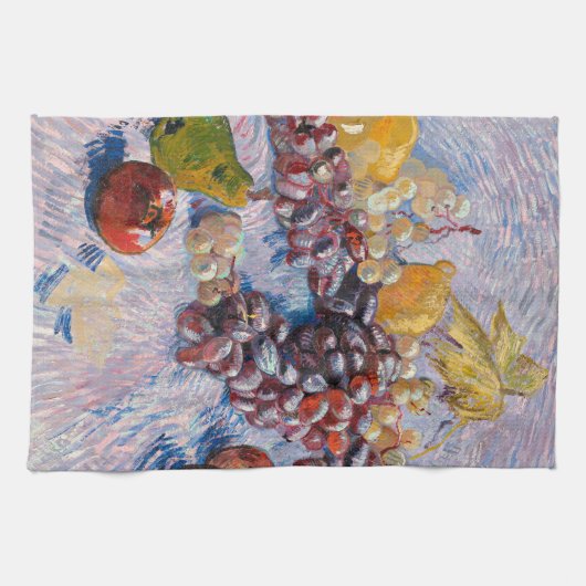 Van Gogh - Trauben, Zitronen, Birnen und Äpfel, Ki Geschirrtuch (Horizontal)
