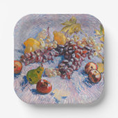 Van Gogh - Trauben, Zitronen, Birnen und Äpfel, Pappteller (Vorderseite)