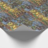 Van Gogh Trees im Garten, klassischer Impressionis Geschenkpapier (Ecke)