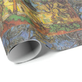 Van Gogh Trees im Garten, klassischer Impressionis Geschenkpapier (Rolleneckpunkt)