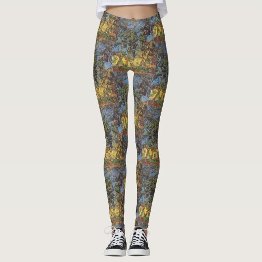 Van Gogh Trees im Garten, klassischer Impressionis Leggings (Vorderseite)