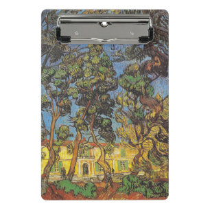 Van Gogh Trees im Garten, klassischer Impressionis Mini Klemmbrett