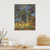 Van Gogh Trees im Garten, klassischer Impressionis Poster (Küche)