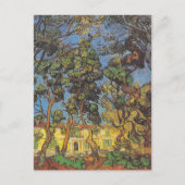 Van Gogh Trees im Garten, klassischer Impressionis Postkarte (Vorderseite)