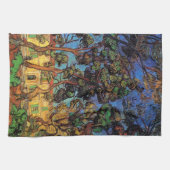 Van Gogh Trees im Garten, Saint Paul Hospital Geschirrtuch (Horizontal)