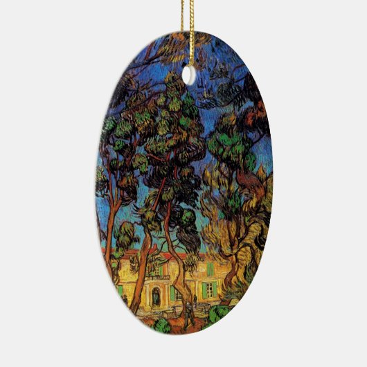 Van Gogh Trees im Garten, Saint Paul Hospital Keramik Ornament (Rechts)