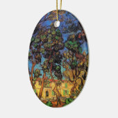 Van Gogh Trees im Garten, Saint Paul Hospital Keramik Ornament (Links)