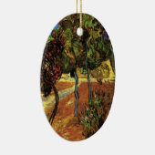 Van Gogh Trees im Garten, Saint Paul Hospital Keramikornament (Rechts)