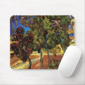 Van Gogh Trees im Garten, Saint Paul Hospital Mousepad (Mit Mouse)