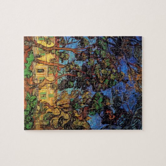 Van Gogh Trees im Garten, Saint Paul Hospital Puzzle (Horizontal)