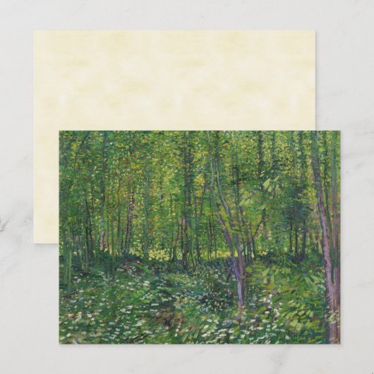 Van Gogh Trees und UnderGrowth Postkarte (Vorne/Hinten)