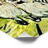 Van Gogh - Treppe bei Auvers, Poster (Ecke)