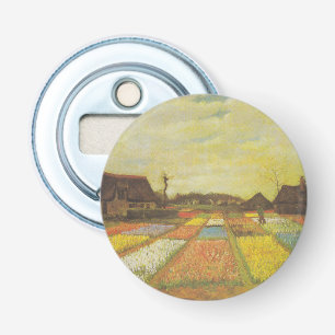 Van Gogh Tulip Fields Button Flaschenöffner Gesche