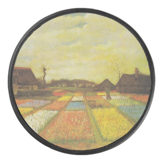 Van Gogh Tulip Fields Mouse Mat Geschenk Eishockey Puck (Vorderseite)