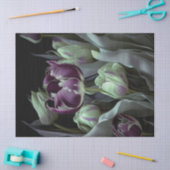 Van Gogh Tulips, Tief lila fantasievoller Garten Seidenpapier (Basteln)