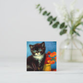 Van Gogh Tuxedo Cat Begleitkarte (Stehend Vorderseite)