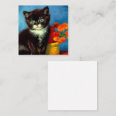 Van Gogh Tuxedo Cat Begleitkarte (Vorne/Hinten)