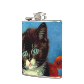 Van Gogh Tuxedo Cat Flachmann (Links)
