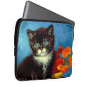 Van Gogh Tuxedo Cat Laptopschutzhülle (Vorne Rechts)