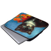 Van Gogh Tuxedo Cat Laptopschutzhülle (Vorne Knopf)
