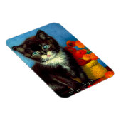 Van Gogh Tuxedo Cat Magnet (Rechte Seite)