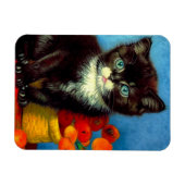 Van Gogh Tuxedo Cat Magnet (Horizontal)