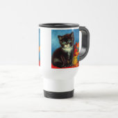 Van Gogh Tuxedo Cat Reisebecher (VorderseiteRechts)