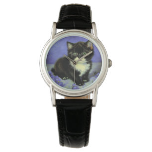 Van Gogh Tuxedo Kitten Armbanduhr