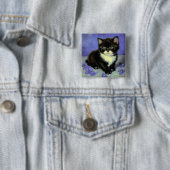 Van Gogh Tuxedo Kitten Button (Beispiel)