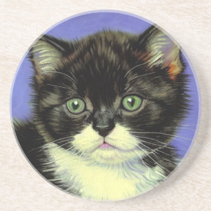 Van Gogh Tuxedo Kitten Getränkeuntersetzer