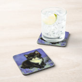 Van Gogh Tuxedo Kitten Getränkeuntersetzer (Rechte Seite)