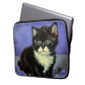 Van Gogh Tuxedo Kitten Laptopschutzhülle (Vorderseite Links)